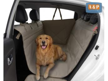 Автогамак Happy Dog Premium (Хэппи Дог Премиум). Цельный. Цвет: бежевый.