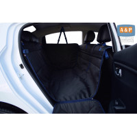 Автогамак Happy Dog Premium (Хэппи Дог Премиум). Цвет: черный с синей окантовкой.