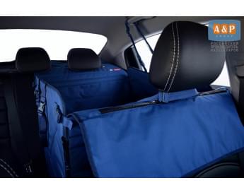 Автогамак Happy Dog Premium (Хэппи Дог Премиум). На половину сиденья. Цвет: синий.