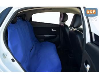 Накидка на заднее сиденье автомобиля для перевозки собак и грузов. Цвет: синий.