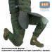 Напашник тактический "Трилистник ПРО". Арамид (кевлар). Класс защиты Бр 1. 