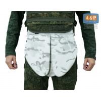Напашник тактический "Трилистник". Класс защиты Бр 2. Цвет: снег.