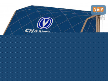 Органайзер-саквояж "Союз" в багажник Changan (Чанган), размер L. Цвет: синий с бежевой прострочкой Ромб.
